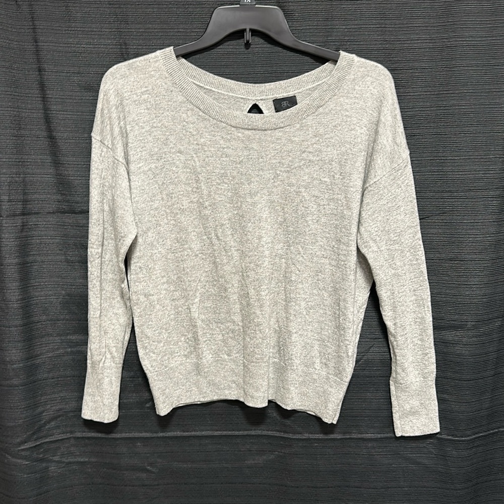 Banana Republic Womens Pullover Sweater Gray Marled Long Sleeve Crew Neck M‎